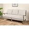 Homeroots 75" Ivory Linen Blend Sofa With Brown Legs 489535 - alternate 2