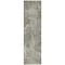 Homeroots 8' Runner Green Abstract Washable Non Skid Indoor Outdoor Runner Rug 564225 - alternate 6