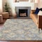 Homeroots 8' X 10' Gray And Brown Geometric Washable Indoor Outdoor Area Rug 609145 - alternate 5