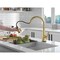 Delta Lenta: Single-Handle Pull-Down Kitchen Faucet with Touch2O Technology Technology 19802TZ-GB-DST - alternate 5