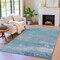 Homeroots 5' X 8' Sky Blue And Gray Abstract Washable Indoor Outdoor Area Rug 630850 - alternate 7