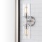 Jonathan Y Giles 16 in. 2-Light Farmhouse Industrial Iron Cylinder LED Sconce, Nickel/Clear JYL9548C - alternate 9