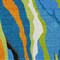 Homeroots 5' X 8' Denim Blue Copper And Green Abstract Washable Indoor Outdoor Area Rug 600961 - alternate 7