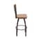 Holland Bar Stool Co Eleanor 30in Swivel Bar Stool with Bronze Finish, Medium Back and Medium Maple Seat 880 - alternate 6