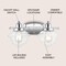 Jonathan Y Orleans 16.75" 2-Light Iron/Glass schoolhouse LED Vanity Light, Chrome JYL3531A - alternate 8