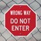 Signmission Wrong Way Do Not Enter, 10 inch X 10 inch, Aluminum Metal Signs, 2PK OC-A-2PACK-10-345 - alternate 3