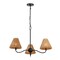 Jonathan Y Grady 27" 3-Light Coastal Farmhouse Adjustable Swooping Arm Metal w/Hand-Woven Rattan Shades LED Cha JYL9559C - alternate 1