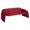 Homeroots 70" Red Velvet Sofa 574002 - alternate 5