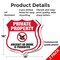 Signmission No Drone Shield Sign Aircraft Or Drone I, 18 inch X 18 inch, Plastic Sign, 2PK SHI-P-2PACK-18-391 - alternate 5