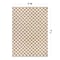 World Rug Gallery Contemporary Checkered Weather Resistant Reversible Indoor/Outdoor Rug 5 ft x 7 ft Natural WR114NATURAL5X7 - alternate 7