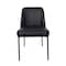 Manhattan Comfort Loft Metal Vegan Leather Side Chair in Black - Set of 2 DC1533-2 - alternate 5