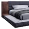 Homeroots Brown and Gray Wood Upholstered King Bed Frame 486208 - alternate 6