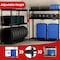 Shuntong Atlas 3-Tier 77 in.W x 24 in.D x 72 in.H 7500 lbs Heavy Duty Steel Shelving, Dark grey 7304K-3 - alternate 3