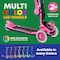 Lifemaster Kids 3-Wheel Scooter with Foldable Seat, LED Wheels, Adjustable Handlebar, Indoor/Outdoor Pink LIFMS11 - alternate 10