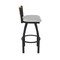 Holland Bar Stool Co Revelle 30in Swivel Bar Stool with Black Wrinkle Finish, Medium Back and Graph Alpine Seat 881 - alternate 6