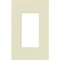 Lutron Designer Wall Plates, Number of Gangs: 1 Gloss Finish, Almond CW-1-AL - alternate 1