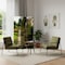 Homeroots 72" Green Canvas Folding Three Panel Screen Room Divider 274663 - alternate 4