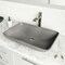 Vigo Lorca Gothic Gray Concreto Stone 22 in. L x 15 in. W x 5 in. H Rectangular Vessel Bathroom Sink VG04056 - alternate 6