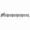 Factory 2U Commercial Patio Gray Aluminum Bar Restaurant Fence Kit, 40ft L, 34in H, Flexible Layout, Powdercoat w/ UV Topcoat 805678 - alternate 4