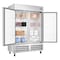 Koolmore 54 in. Commercial Two-Door Convertible Reach-In Refrigerator/Freezer with 49 Cu. Ft. Capacity KM-RIC-2DSS - alternate 6