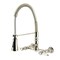 Kingston Brass Double-Handle Wall-Mount Pre-Rinse Bridge Kitchen Faucet, Polished Nickel GS1246BPL - alternate 1