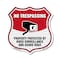 Signmission No Trespassing Shield Sign Property Prot, 12 Inch X 12 Inch, Aluminum Metal Sign SHI-A-12-416 - alternate 1