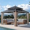 Sunjoy 12X12 Kingston Hardtop Rectangular Gazebo A10204364000 - alternate 1