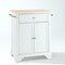 Crosley Lafayette Wood Top Portable Kitchen Island/Cart KF30021BWH - alternate 1