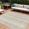 Homeroots 9' X 12' Ivory Beige And Tan Plaid Washable Indoor Outdoor Area Rug 613973 - alternate 1