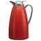Service Ideas Classy Carafe, Vacuum Insulated Carafe, Glass Vacuum, 1 Liter, Red CJZ1RED - alternate 1