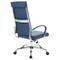 Leisuremod Benmar High-Back Leather Office Chair, Navy Blue BOT19BUL - alternate 4