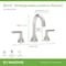 Symmons Birch Widespread Two-Handle Bathroom Faucet with Push Pop Drain Assembly (1.0 GPM) SLW5912STNPP - alternate 2