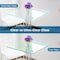 Fab Glass And Mirror 42 x 72in Rectangle Clear Low Iron Glass Tabletop 1/2in Thick Beveled Edge Polish Tempere LI-42x72REC12THBE - alternate 6