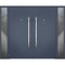 Vdomdoors Steel Double Doors Deux 0729 Gray Graphite 2 Sidelight Exterior Windows Stainless Inserts Single Mo DEUX0729DEXD-GRE-RH-W14+72+14 x H80 - alternate 5