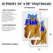 Signmission Fried Fish, Vinyl Decals Only 24 Inch x 36 Inch, Vinyl Decal, 2PK DSB-2436-2PACK-Fried Fish - alternate 2