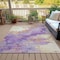 Homeroots 5' X 8' Purple And Gold Abstract Washable Indoor Outdoor Area Rug 631886 - alternate 5