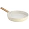 Gibson Home Marbleton Ceramic Nonstick Alumium 11 Inch Frying Pan in Cream 137732.01 - alternate 1