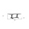 Homeroots 88" Light Gray And Gray Solid Wood Trestle Base Dining Table 318899 - alternate 4