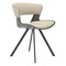 Leisuremod Wooden Dining Chair Modern style Nymia Collection Walnut Glazed Color in Light Taupe NCDW-22LTP - alternate 7