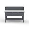 Strong Hold UHMW Top Shop Table with Drawers and Riser Shelf T6036-RS-6DB-UHMW - alternate 1