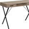 Homeroots 42" Taupe and Black Computer Desk With Two Drawers 489886 - alternate 4