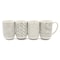 Mr. Coffee Dutton Springs 4 Piece 19 Ounce Stoneware Assorted Designs Mug Set in White 138966.01 - alternate 5