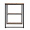 Homeroots 50" Brown and Black Solid Wood Writing Desk 402036 - alternate 7