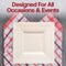 Smarty Had A Party 6.5" Ivory Square Plastic Cake Plates (120 Plates), 120PK 6936-CASE - alternate 6