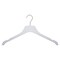 Nahanco 17in White Equinox Acrylic Shirt Hanger w/Brushed Chrome Hardware, 12PK 9101750HU - alternate 1