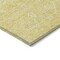 Homeroots 8' Gold Round Floral Washable Indoor Outdoor Area Rug 607364 - alternate 6