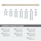 Amerock Destine 18 inch 457mm Center-to-Center Golden Champagne Appliance Pull BP54036BBZ - alternate 2