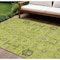 Homeroots 9' X 12' Artichoke Green And Fern Green Oriental Washable Indoor Outdoor Area Rug  582054 - alternate 1