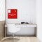 M&T Displays Frameless Tempered Glass Dry Erase Board Magnetic Board - Red - 17.72x17.72 inch T00MGB0445X2000 - alternate 5