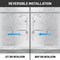 Anzzi 76in x 56-60in. Frameless Sliding Shower Door in Brushed Nickel , 3/8in 10mm Tempered Clear Glass SD-AZ21-02BN - alternate 8